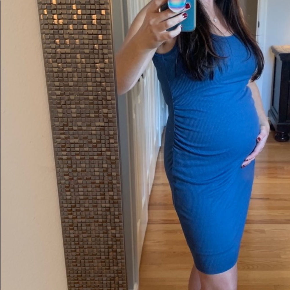Blue Maternity Dress